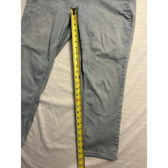 Calvin Klein Ankle Skinny Jeans Women's Size 31 Mid Rise Blue Light Wash Stretch - Picture 6 of 8